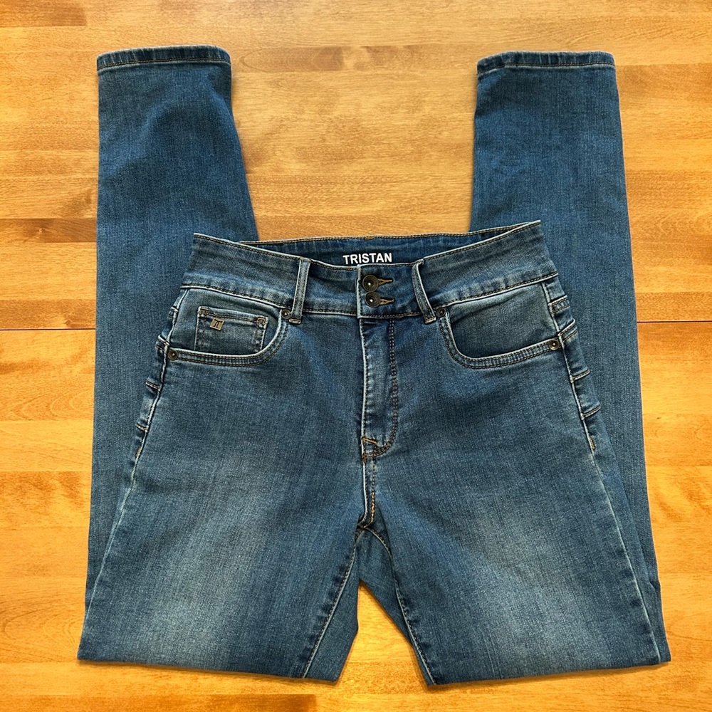 Tristan High Waist Fitted Jeans